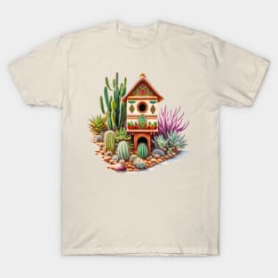 Watercolor New Mexico style Birdhouse T-Shirt